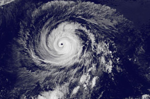 eye of the hurricane NASA